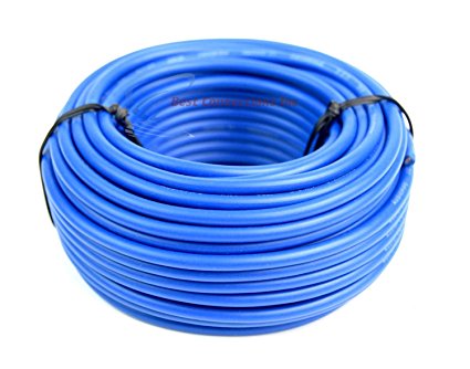 12 GA Gauge 50' Feet Blue Audiopipe Car Audio Home Remote Primary Cable Wire