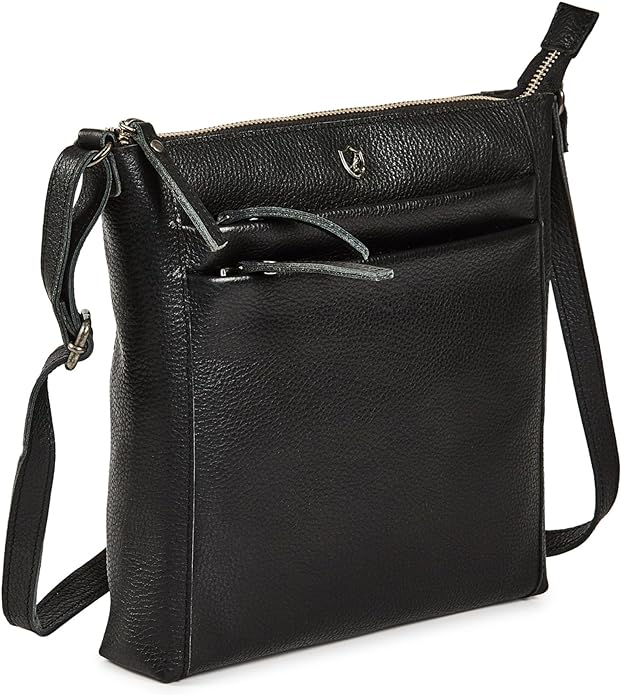 COCHOA Small Soft Real Leather Women Crossbody Handbags & Purses - Triple Zip Premium Sling Crossover Shoulder Bag