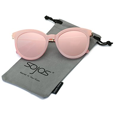 SojoS Womens Sunglasses UV Protection Round Frame Sun Glasses SJ2034