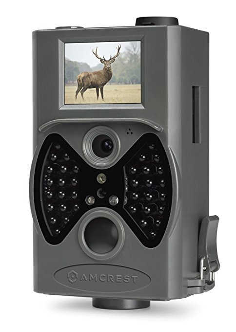 Amcrest ATC-1201G 12MP Digital Game Cam Trail Camera with Integrated 2" LCD Viewscreen, Long Range Night Vision, High-Sensitivity Motion Detection up to 65ft, Detachable Laser Remote, and More