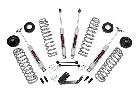 Rough Country - PERF693-3.25-inch Suspension Lift System w/Premium N3 Shocks for Jeep: 07-18 Wrangler JK 4WD