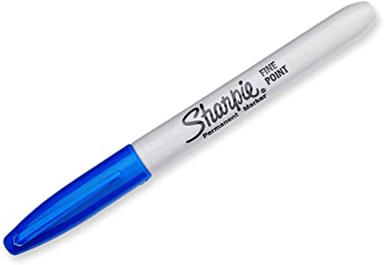 Sharpie 30003 Fine Point Permanent Marker Blue Dozen