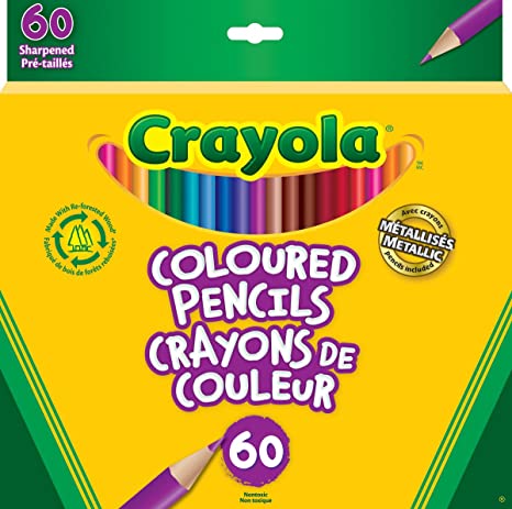 Crayola Coloured Pencils, 60 Ct