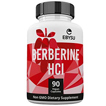 EBYSU Berberine HCl - Blood Sugar Level Support Supplement, Immune System, Digestion & Weight Management Capsules