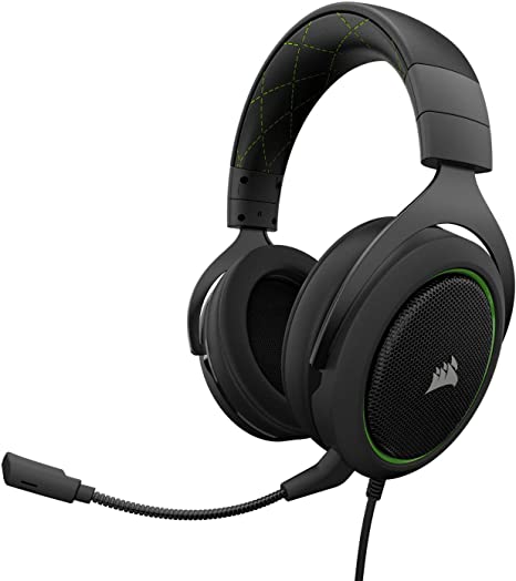 Corsair HS50 Stereo Gaming Headset (Green) CA-9011171-AP【Japan Domestic Genuine Products】【Ships from Japan】