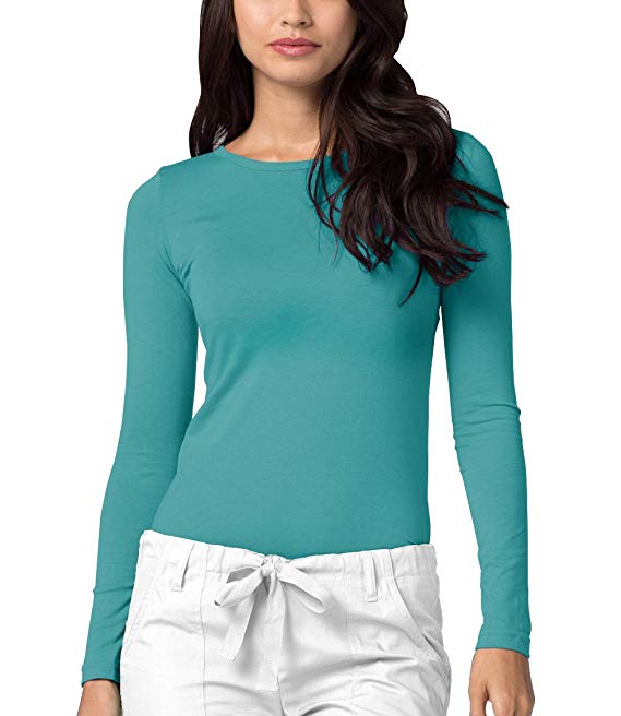 ADAR UNIFORMS Adar Womens Comfort Long Sleeve T-Shirt Underscrub Tee