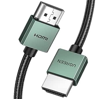 UGREEN Câble HDMI 8K Câble HDMI 2.1 8K 60Hz 4K 240Hz DynamicHDR HDCP eARC High Speed 48Gbps Aluminium Compatible avec PS5 PS4 Xbox Series X S Projecteur HDV (1M)