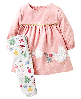 Fiream Longsleeve Casual Clothing Sets Cotton Dress Sets 2 Piece for Girls