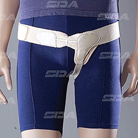 SDA Professional Single Sided MEDICAL HERNIA TRUSS SUPPORT Inguinal Belt By OPPO - Post & Pre Surgery Hernia Belt – Soft Elastic Hook & Loop Closure - Adjustable Compression Strap - Pain Relief Groin NHS Brace - Pelvis Stabiliser