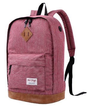 HotStyle 936 Plus College Backpack - Waterproof School Bag Fits 15-inch Laptop, VioletRed