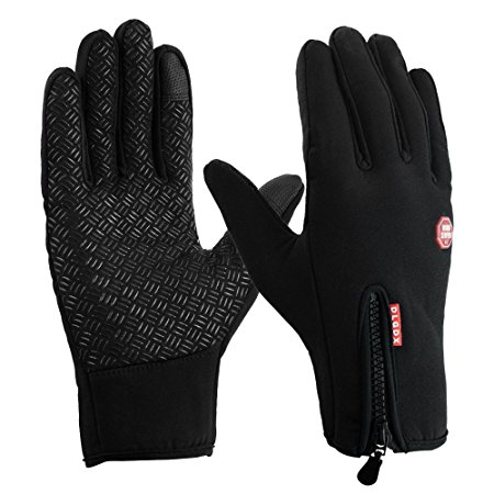 Prodigen Outdoor Winter Gloves Touchscreen Waterproof Warm Gloves for Cycling,Riding,Driving,Running,Biking Sports for Men&Women