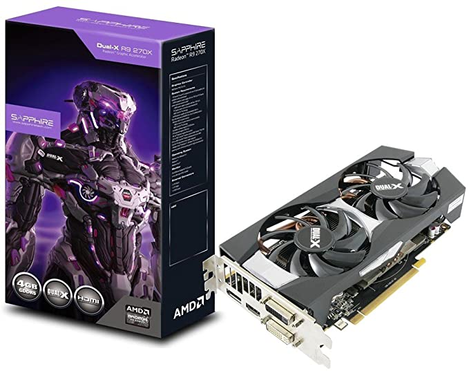 Sapphire AMD Radeon R9 270X OC 4GB GDDR5 HDMI DP VGA