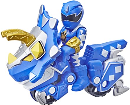 Playskool Heroes Power Rangers Blue Ranger and Raptor Cycle