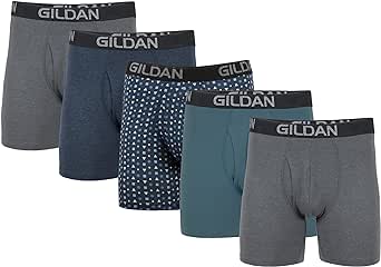 Gildan Men's Underwear Cotton Stretch Boxer Briefs, Multipack