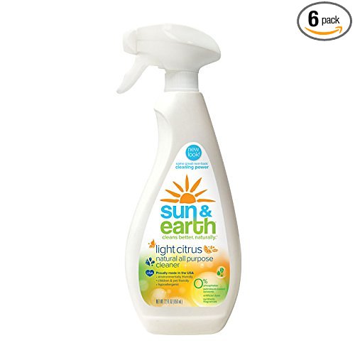 Sun & Earth Natural All- purpose Cleaner, Light Citrus 22 fl. Oz (pack of 6)