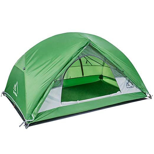 Terra Hiker 2 Person Tent, 4 Seasons Tent with Tent Fly, Tarp for Outdoor Activities