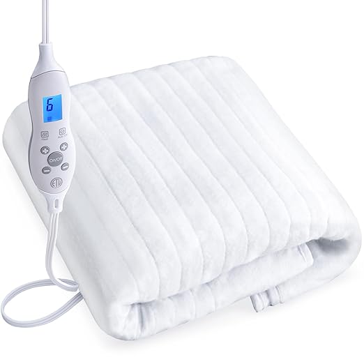 Massage Table Pads Warmer Three Heat Settings Electric Heating Pad (72.8" x 30"), Digital Heat Control Pad, Heated Mattress Pad w/Overheat Protection for Massage Bed & Spa,White Bed Warmer¡­