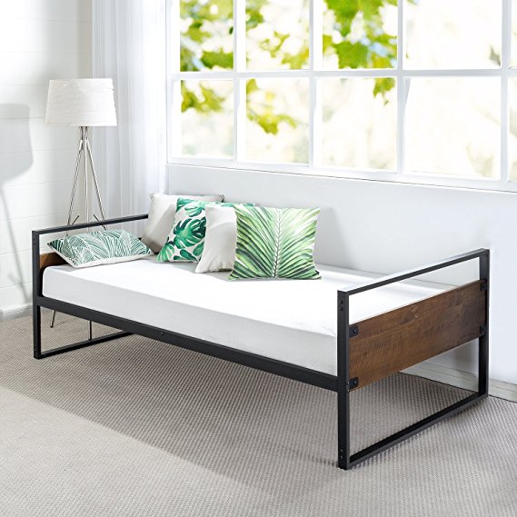 Zinus Ironline Twin Daybed Frame / Premium Steel Slat Support