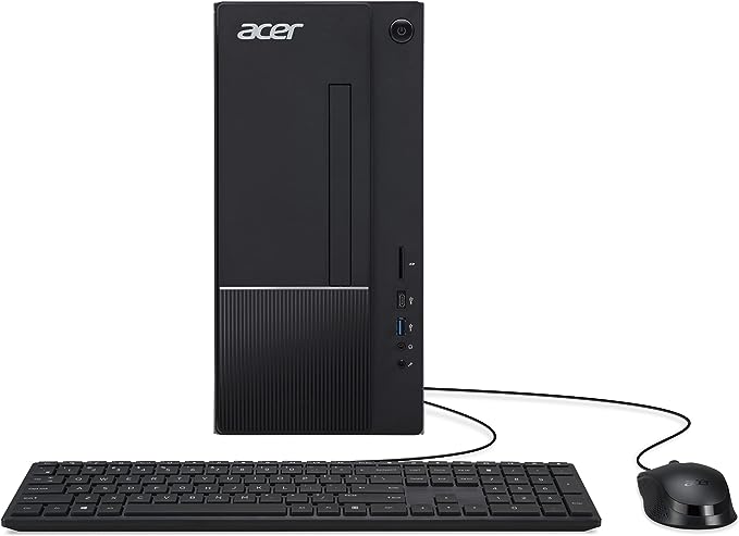 Acer Aspire TC-1770-UR11 Desktop | 13th Gen Intel Core i5-13400 10-Core Processor | 8GB 3200MHz DDR4 | 512GB M.2 2280 PCIe Gen 4 SSD | SD Card Reader | Intel Wi-Fi 6E AX211 | Windows 11 Home,Black