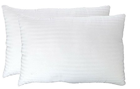 Gel Fiber Pillows - Extra Plush Series- Down Alternative Pillows Super Soft, Cloud-like Hypoallergenic .9 Micro Denier Filled Pillows - Crafted in The USA(Queen 2-Pack) -Satisfaction Guarantee