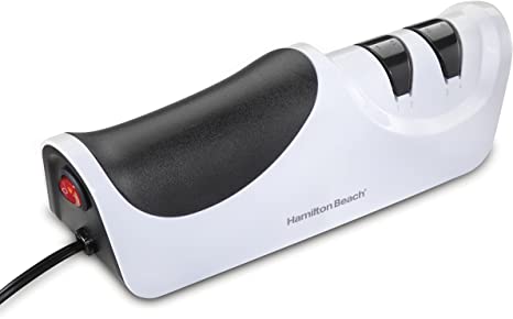 Hamilton-Beach 86600 2 Stage Electric Knife Sharpener, White