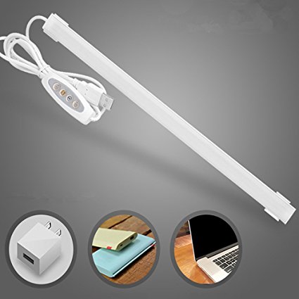 Lumen Led Strip Reading Light Usb Desk Lamp Under Cabinet Lighting 20Inch For Craft table/Bedroom/Piano/Laptop/Keyboard Dimmable Portable Warm/Cool White Natural Light In One Lamp