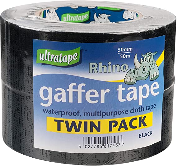 Ultratape Rhino Gaffer Tape - Twin Pack - Black