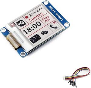 Tri-Color 1.54 Inch E-Ink Display Module Three-Color Resolution 200x200 3.3v E-Paper Electronic Screen Panel with Embedded Controller SPI Interface Support for Raspberry Pi/STM32/Nucleo/Jetson Nano