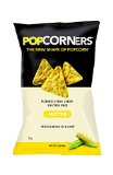 Medora Snacks Popcorners Popped Corn Chips Butter 11-Ounce Packages Pack of 40