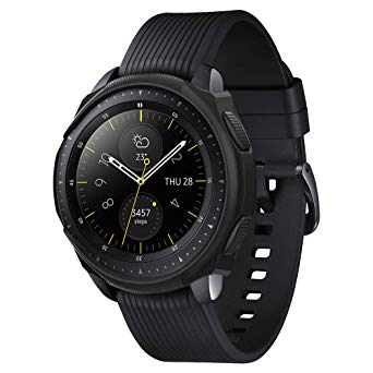 Spigen Liquid Air Armor Designed for Samsung Galaxy Watch Case 42mm (2018) Smartwatch Case - Black