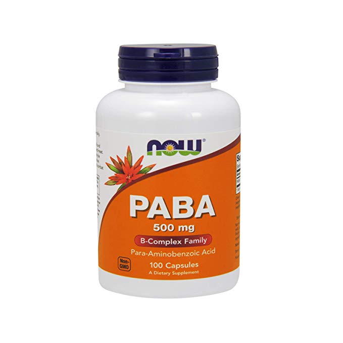 Now Foods PABA, 100 Caps 500 mg