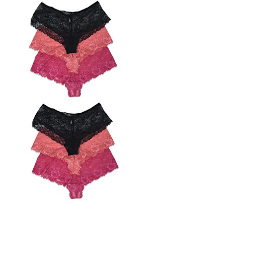 Felina Women's Lush Lace Cheeky Boy Panty