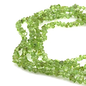 BRCbeads Nice Green Peridot Chips Beads 3~5mm 34 Inches per strand For Jewelery Making