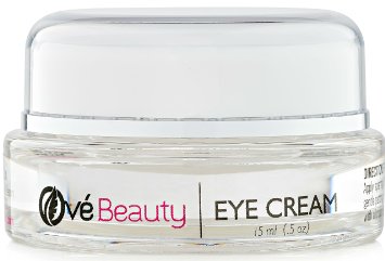 Best Eye Cream for Wrinkles with Hyaluronic Acid Vitamin C MSM Glycolic Acid Green Tea Rosehip Oil and Coenzyme Q10