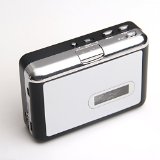 CISNO Portable Tape to Mp3 Micro SD TF Card No Need Software Cassette-to-MP3 Converter Capture Player