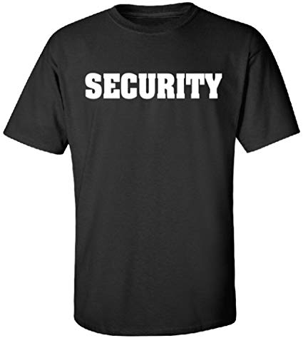 SECURITY | Event Staff Safety Shirts, Sweaters, Hoodies Printed 2 Sides. XS-6XL