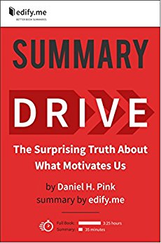Summary of 'Drive: The Surprising Truth About What Motivates Us' by Daniel Pink. In-depth, chapter-by-chapter summary.