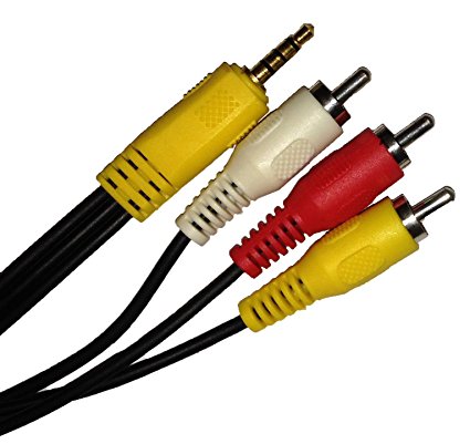 Roku composite cable (red/white/yellow) for Roku LT, and Roku 2 (XS HD, XD) models