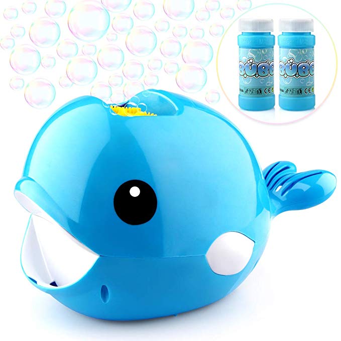 Growsland Automatic Bubble Machine With 2x70ml Liquid For Kids Boys Girls Bubble Toys Portable Bubble Maker With 3000  Bubbles Per Minute Outdoor Toys Bubbles Games Gifts For Garden Party Wedding