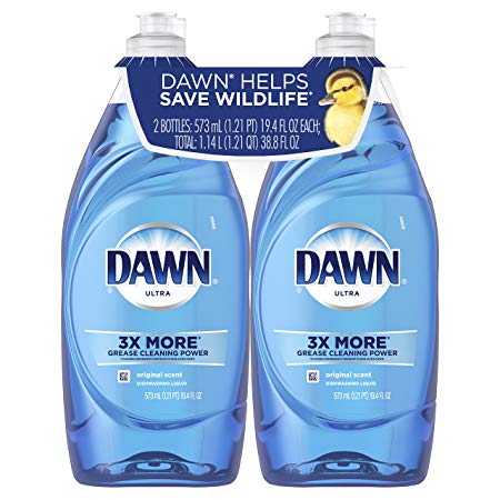 Dawn Ultra Dishwashing Liquid, Original, 19.4 Fl Oz, 2 Count
