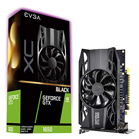EVGA GeForce GTX 1650 XC Black Gaming, 4GB GDDR5, 04G-P4-1151-KR