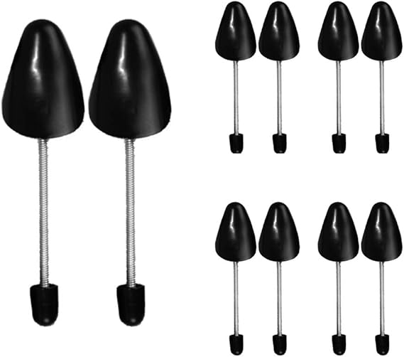 WAJJ 5 Pairs Practical Adjustable Length Women Shoe Tree Stretcher Holder Shaper Support(Spring Black)