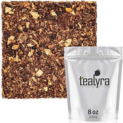 Tealyra - Rooibos - Red Burner Chai - Ginger - Anise - Cinnamon - Red Bush Tea - Spicy Herbal Loose Leaf Tea - Antioxidants Rich - Caffeine-Free - 220g (8-ounce)