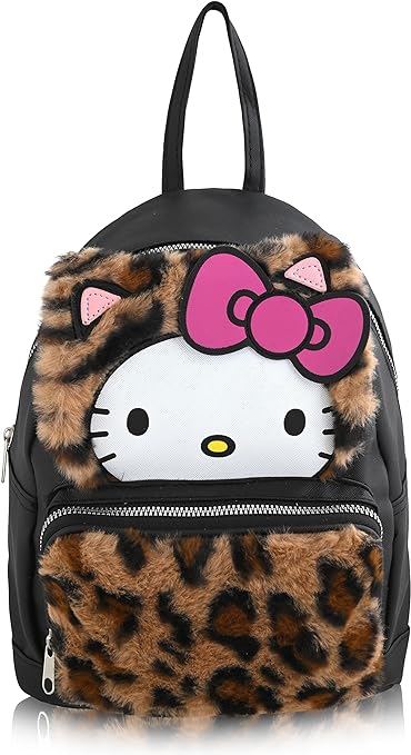 Mini Backpack Kawaii Bag for Toddler Girls - Kids’ School Travel Bag - Girl’s Fashion Accessory (Leopard)