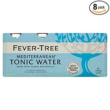 Fever-Tree Mediterranean Tonic Water Cans - 8 x 150ml (40.58fl oz)