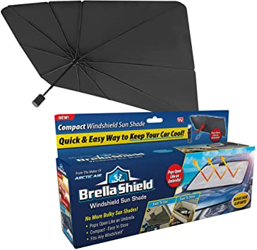 Ontel Brella Shield by Arctic Air, Car Windshield Sun Shade, One-Size (31x57), As Seen on TV