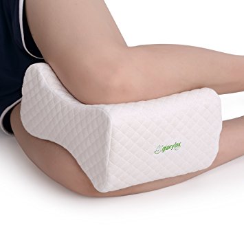 Knee Pillow to relieve Hip, Back, Leg, Knee Pain for Maximum Comfort and Sound Sleep - Premium Memory Foam with Washable Cotton Cover
