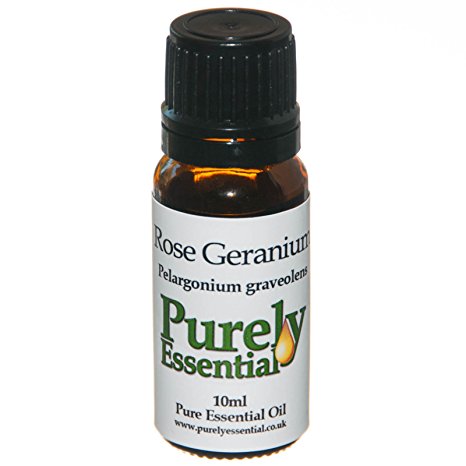 Purely Essential Rose Geranium Oil Certified 100% Pure. 10ml
