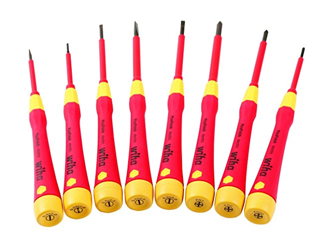 Wiha 32088 Precision Pico Insulated Screwdriver Set (8 Piece)