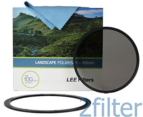 LEE Filters 105mm Slim Landscape Polarizer with 105mm Front Accessory ring and Wyndham Digital Microfiber cloth